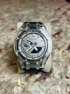 Custom G-Shock GA2100 Mod CasiOak Style Case Mod Watch New with tin box
